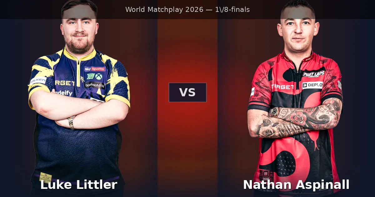Luke Littler vs Nathan Aspinall - World Matchplay 2026