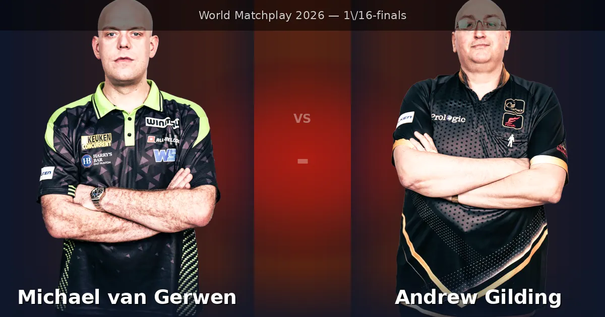 Michael van Gerwen vs Andrew Gilding - World Matchplay 2026