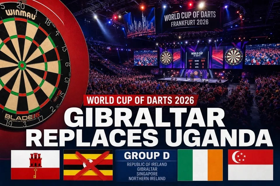 Gibraltar remplace l’Ouganda à la World Cup of Darts 2026