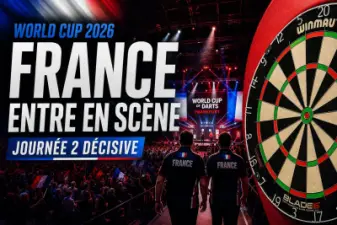 World Cup of Darts 2026 : la France entre en scène lors d’une journée 2 déjà décisive