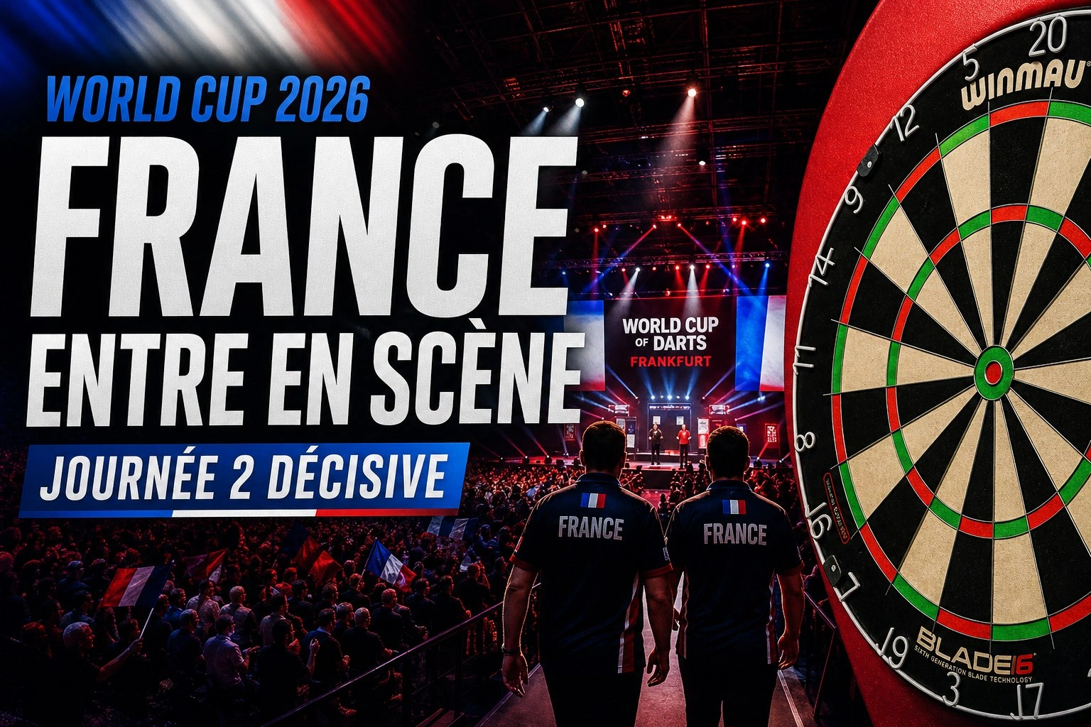 World Cup of Darts 2026 : la France entre en scène lors d’une journée 2 déjà décisive