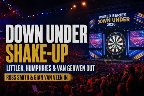World Series Down Under 2026 : Littler, Humphries et Van Gerwen absents, Ross Smith et Gian van Veen appelés
