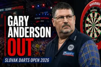 Gary Anderson forfait pour le Slovak Darts Open 2026
