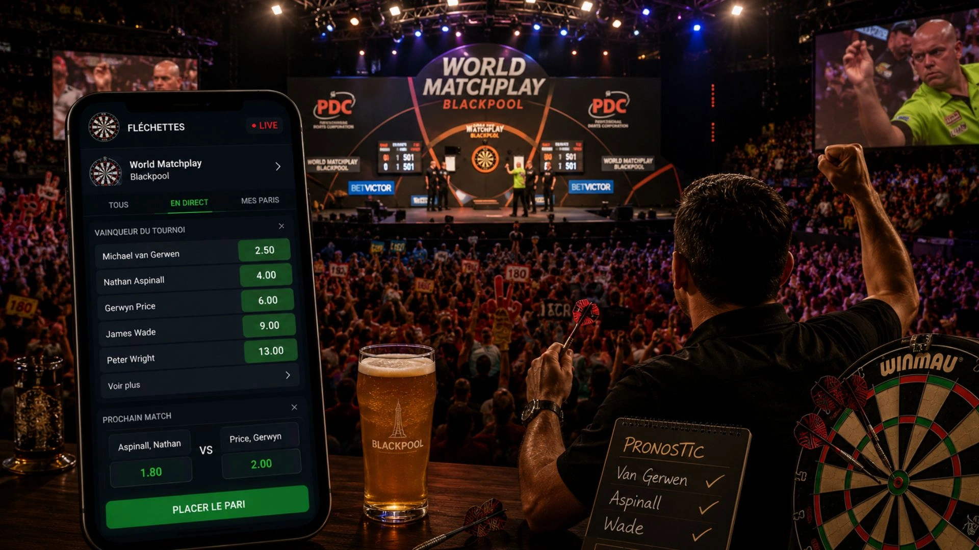 World Matchplay 2026 : favoris, cotes et paris fléchettes, ce que dit la loi française