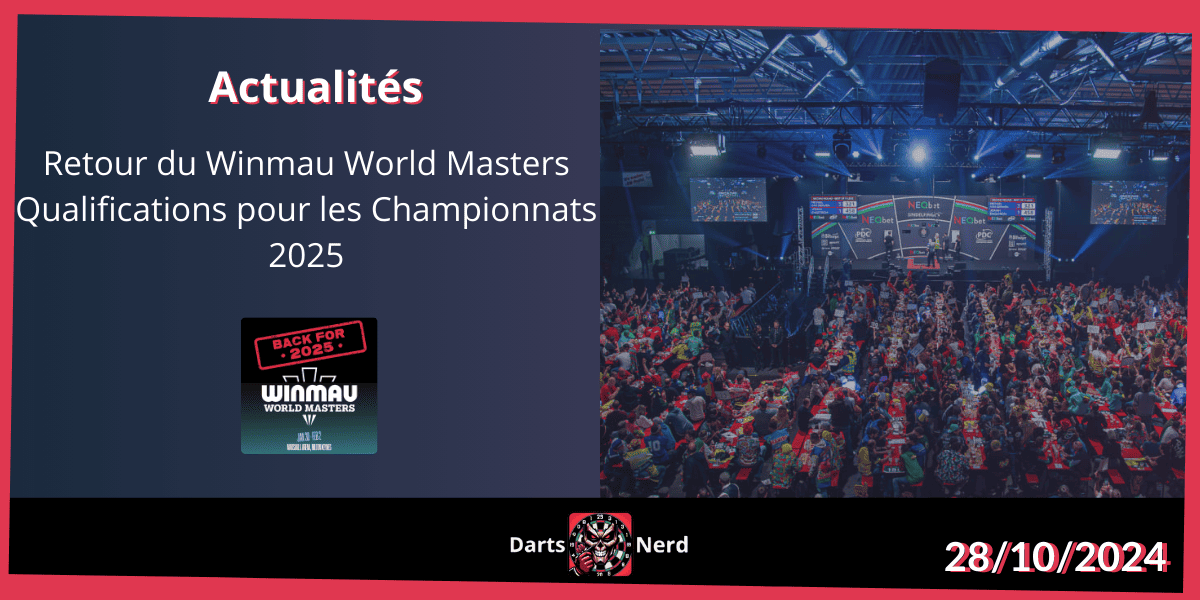 Retour du Winmau World Masters et Qualifications pour les Championnats 2025