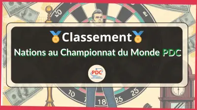 Quel Pays a le plus Gagné le Championnat du Monde de Fléchettes (PDC) ?