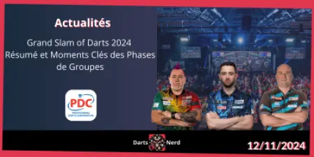 Grand Slam of Darts 2024 : Résumé et Moments Clés des Phases de Groupes
