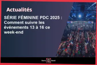 PDC Women's Series 2025 : Comment suivre les événements 13 à 16 ce week-end