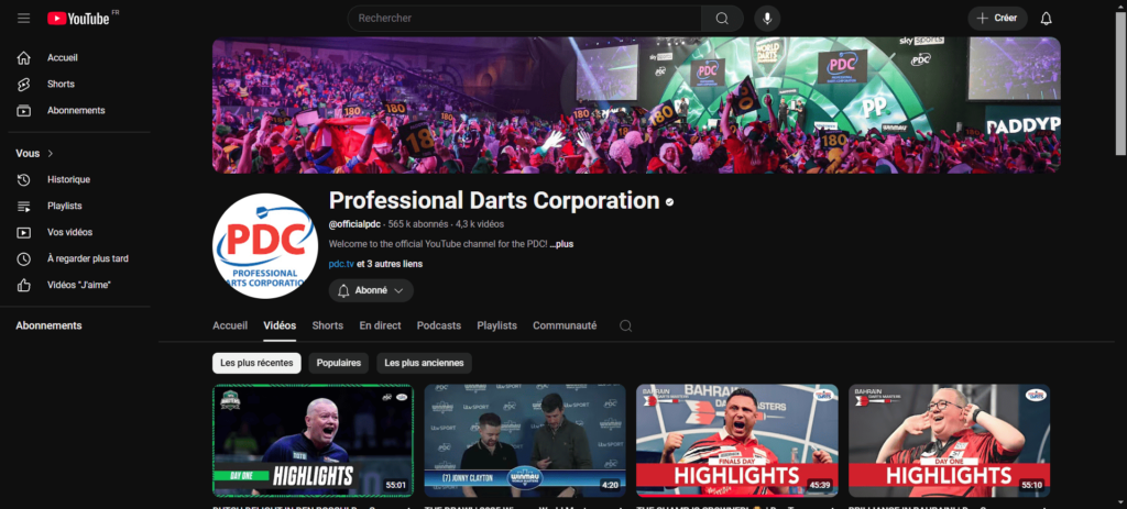 Professional Darts Corporation - YouTube
